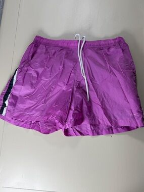 Women’s Purple Athletic Swim/Shorts with Side Stripe